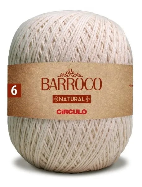 Barbante Barroco Natural N°6 700g Círculo