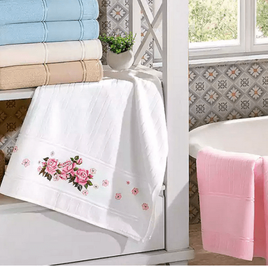 Toalha de Lavabo Velour Artesanalle Liso Dohler 