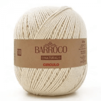 Barbante Barroco Natural N°10 700g Círculo