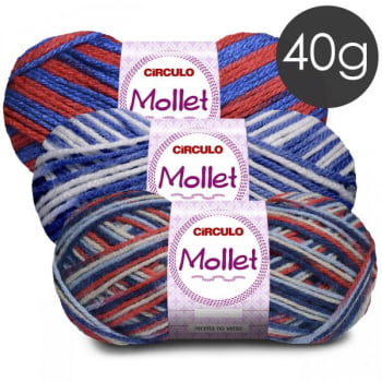 Lã Mollet Mescla Círculo 40g 